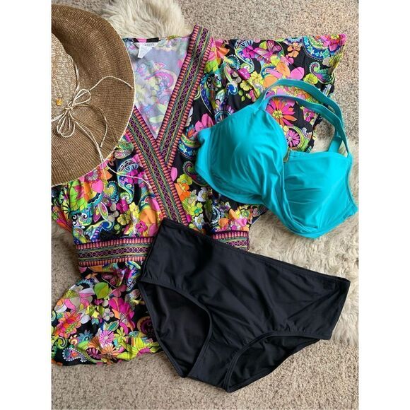 Calvin Klein Classic Tummy Control Mid Rise Swim Bottoms Black‎ Size XXL - Picture 12 of 12